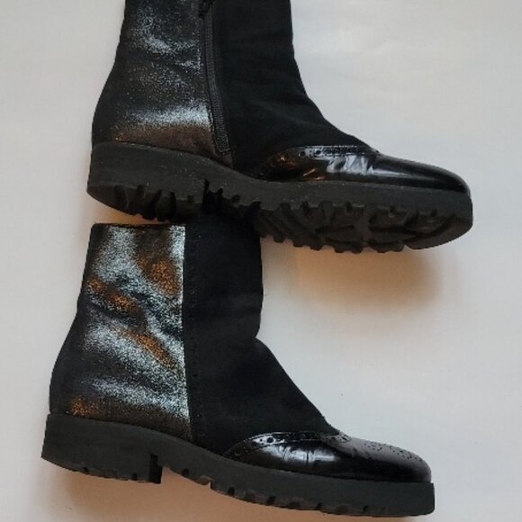 LUCA GROSSI WOMEN SUEDE BOOTIES SIZE 38 1/2 USED - Picture 6 of 14